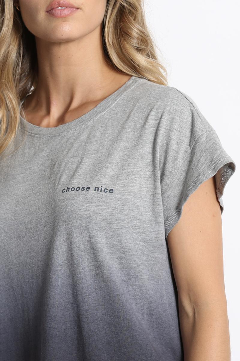 good hYOUman. Tee - Shirt Claire - Choose Nice - Iron Ombre 