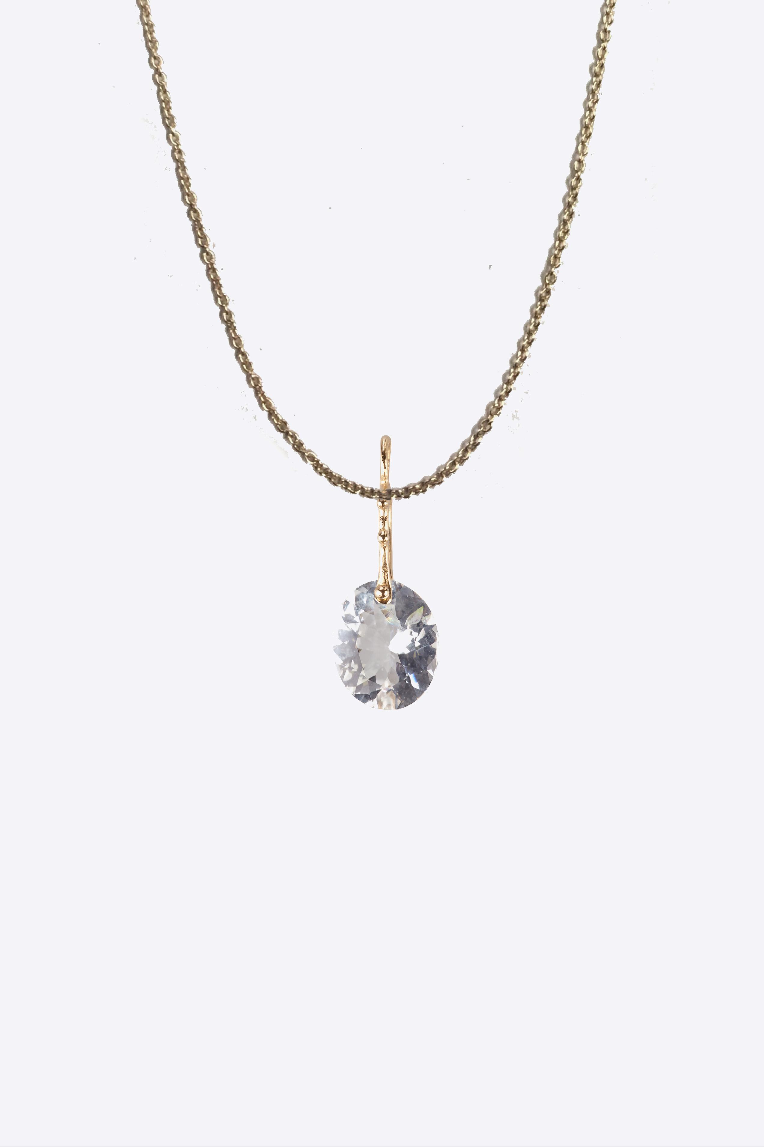 5 Octobre Pendentif Aigue-Marine Pendant - Or 14k 