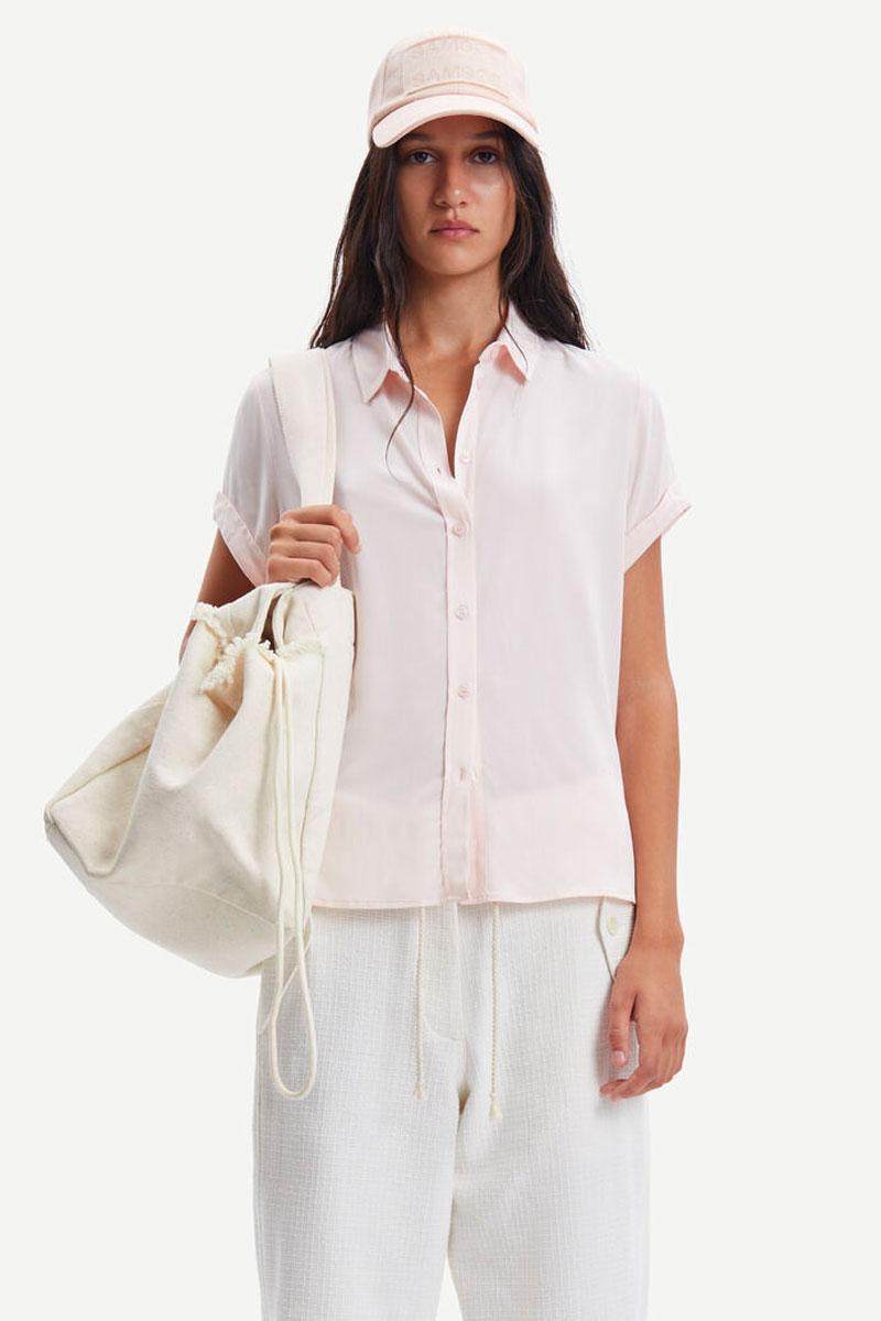 Samsoe Samsoe Chemise MAJAN SS Shirt 9942 - Rosewater 