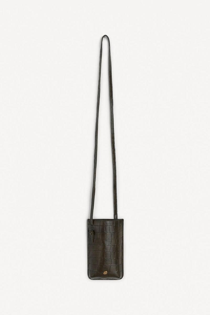 BY MALENE BIRGER Sac AYA Phone - Dusty Brown 