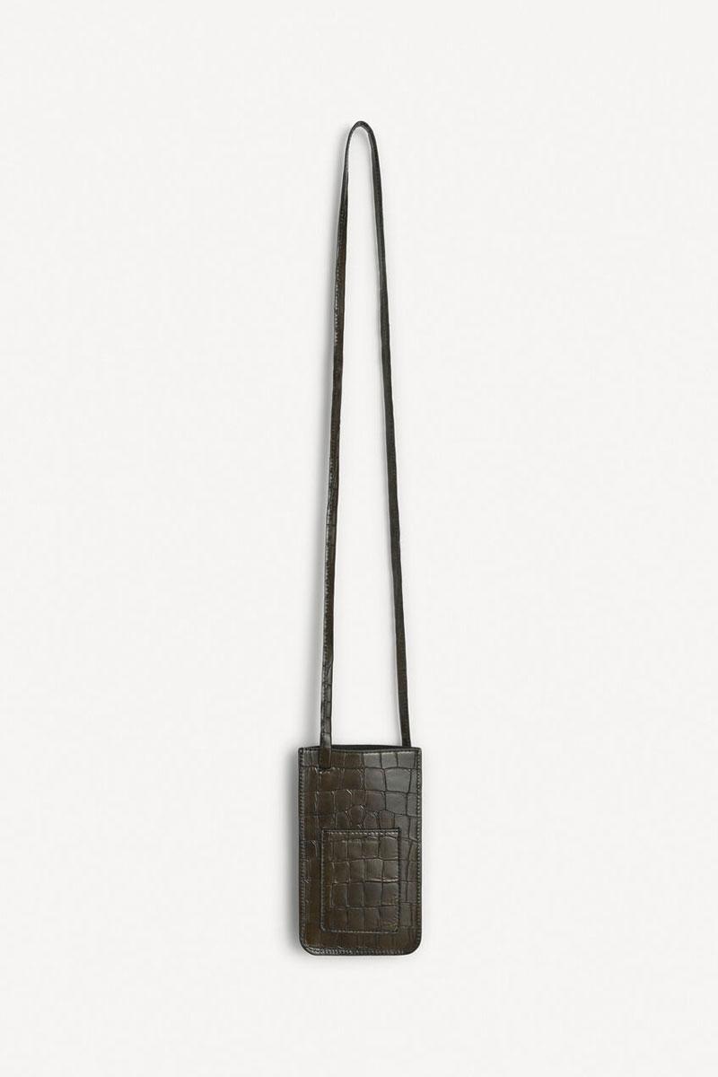 BY MALENE BIRGER Sac AYA Phone - Dusty Brown 