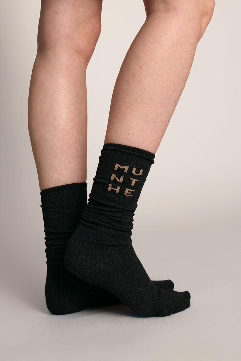 MUNTHE Chaussettes EKANEA - Charcoal 