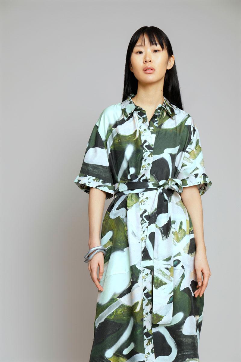 MUNTHE Robe ELLIOH - Army 