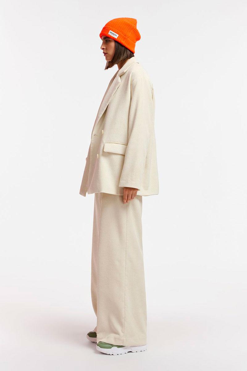 Essentiel Antwerp Pantalon ENVY High Waist Wide Leg Pants - Oat Latte 