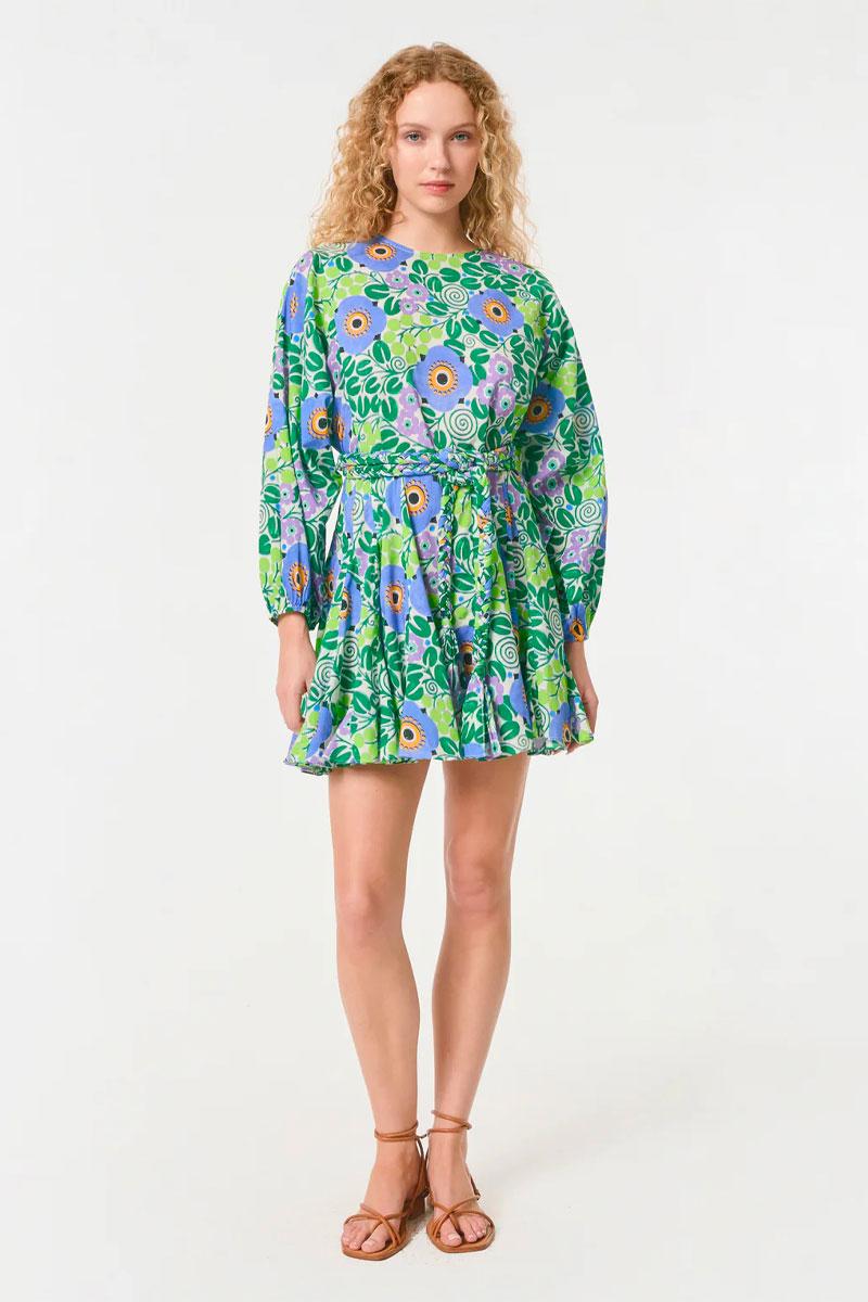 RHODE Robe ELLA Dress - Wisteria Aura Blossom 
