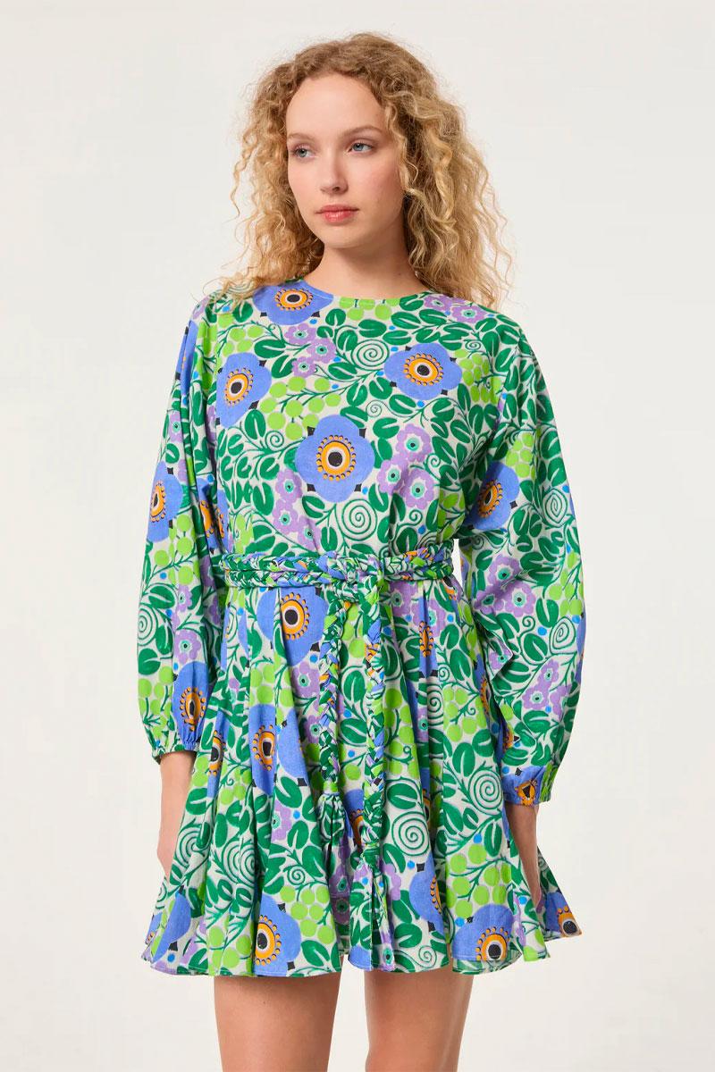 RHODE Robe ELLA Dress - Wisteria Aura Blossom 