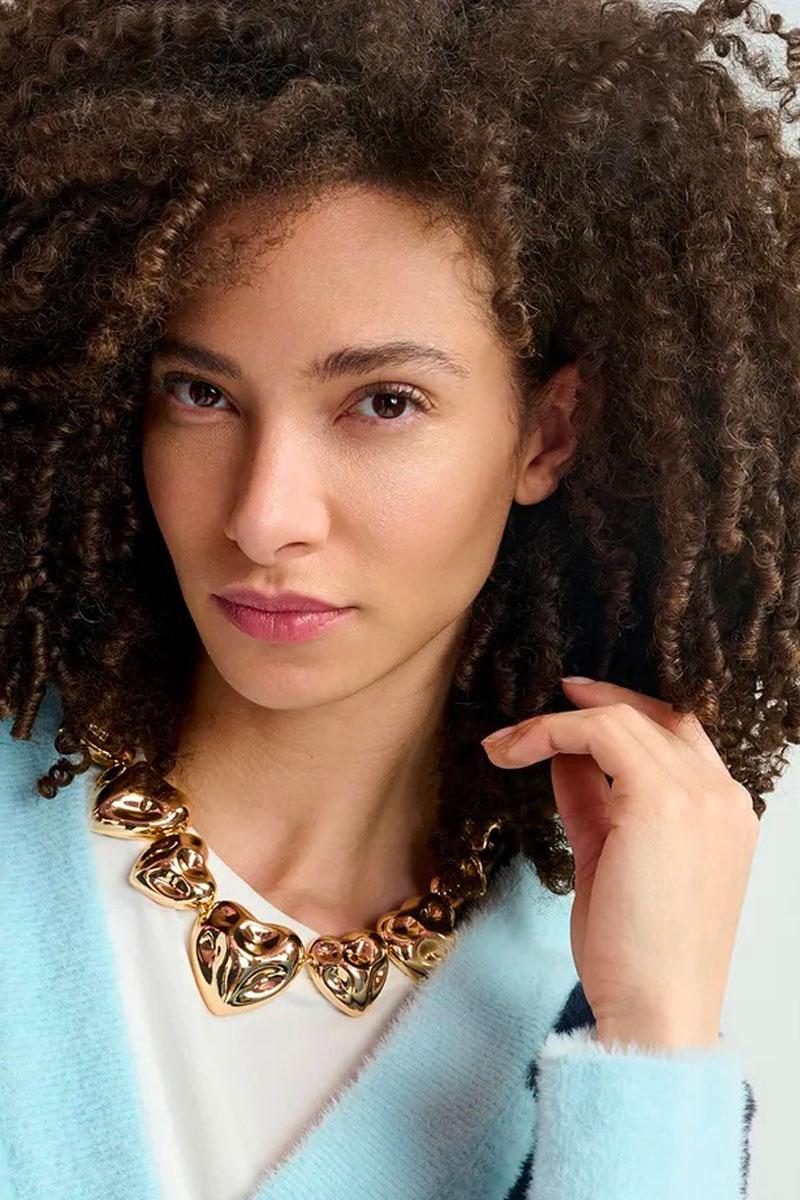 Essentiel Antwerp Collier HALICIA gold heart necklace - Gold 