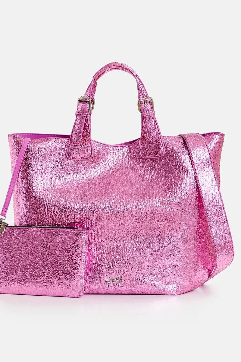 Essentiel Antwerp Sac HURRY faux leather shopper - Virtual Pink 