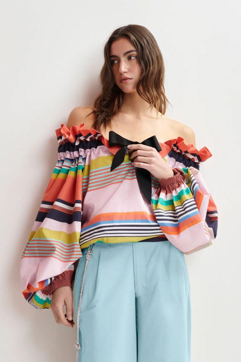 Essentiel Antwerp Top HOREGON - Combo Tutu Turquoise 