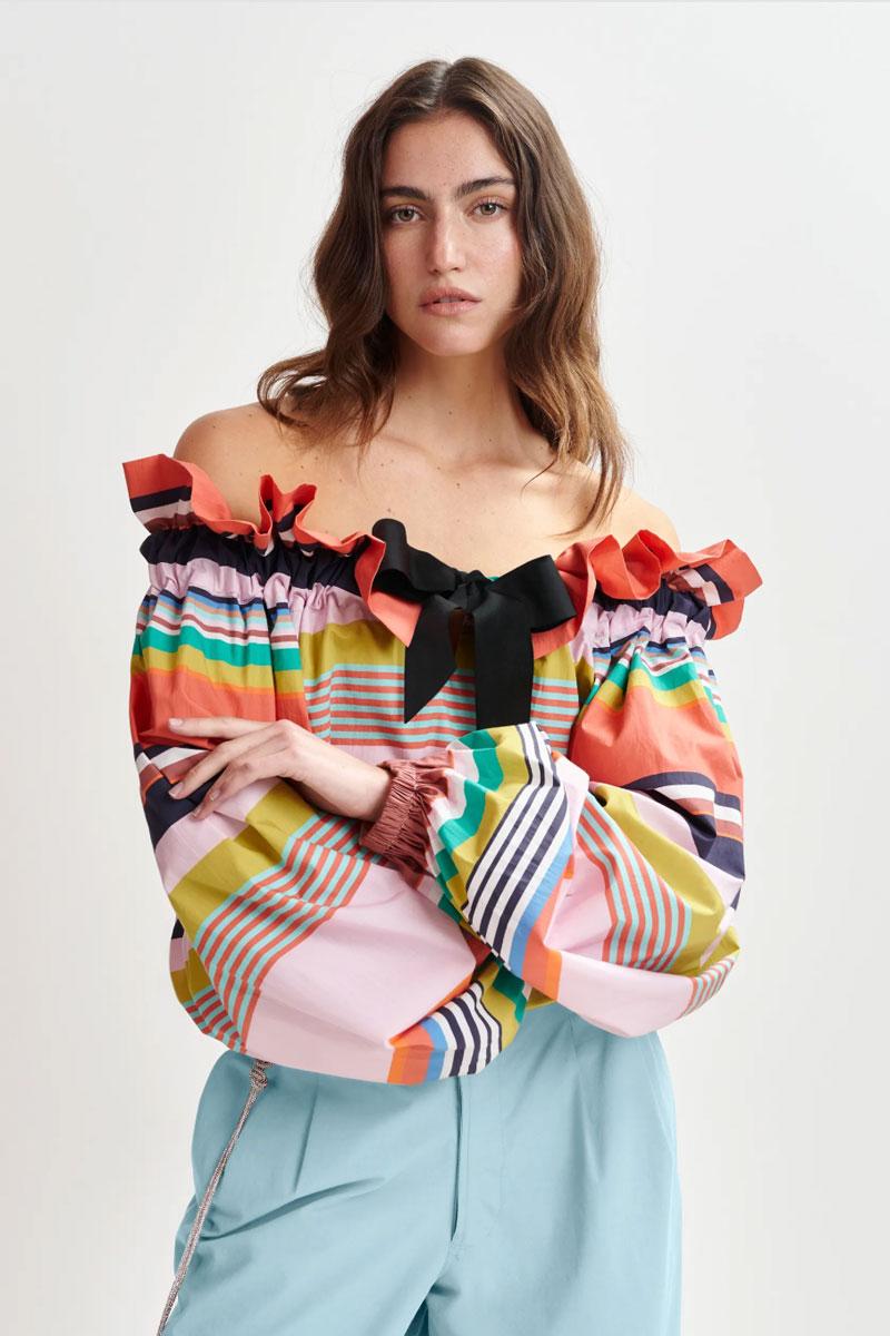 Essentiel Antwerp Top HOREGON - Combo Tutu Turquoise 