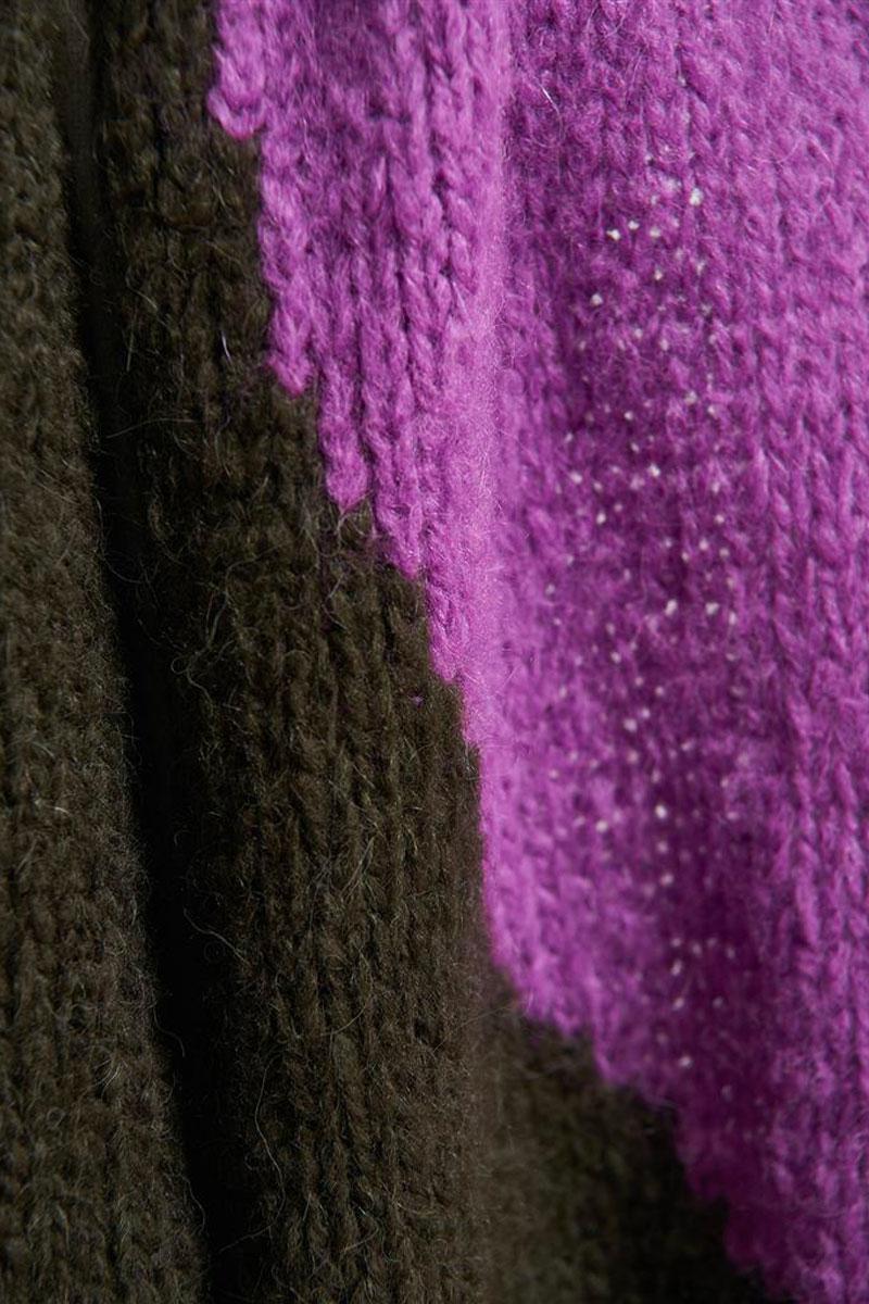 Essentiel Antwerp EXPRESSIVE Jacquard Scarf - Combo Brown Stone 