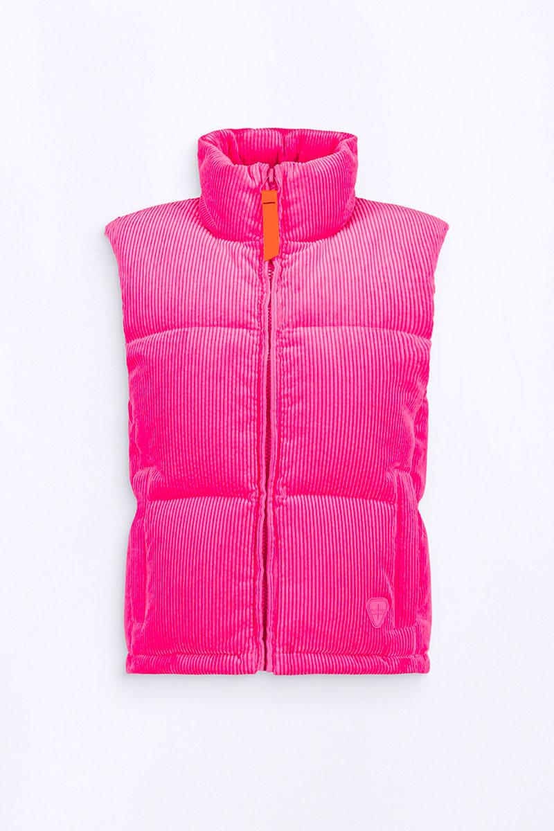 GERTRUDE Doudoune GALINETTE VELVET - Magenta  