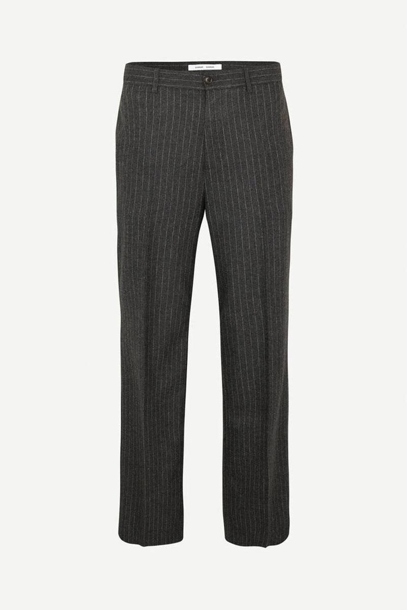 SAMSOE SAMSOE MEN CHRISTOPH Trousers 14996 - Dark Grey Pinstripe 