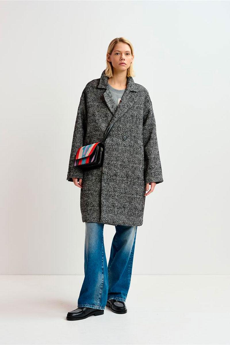 Essentiel Antwerp GADOLFO Oversized Coat - Black 