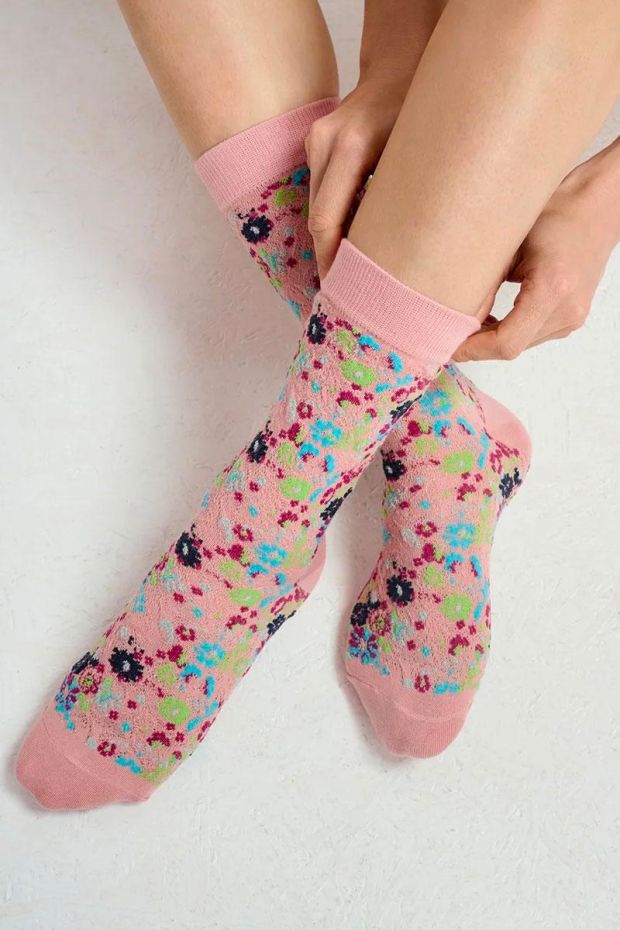 Essentiel Antwerp Chaussettes GUNGLE jacquard socks - Combo Cotton Candy 