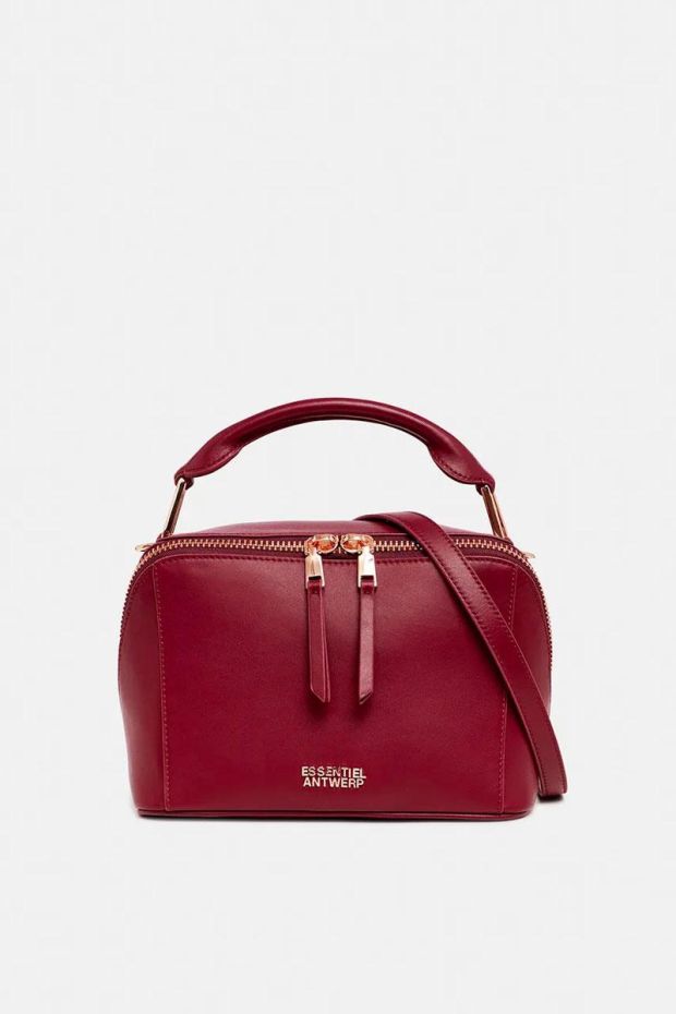 Essentiel Antwerp Sac GRACELESS leather zipper bag - Risky Whiskey 