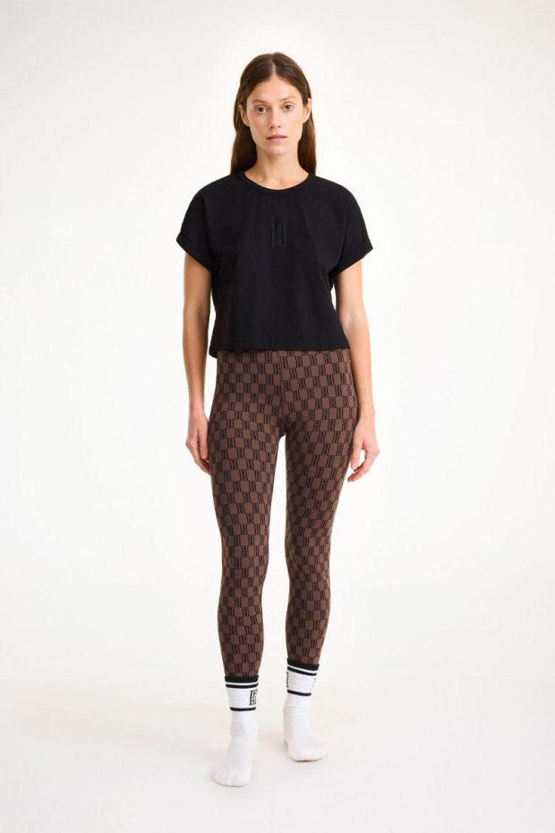 BY MALENE BIRGER Legging POLENE - Dark Mahogany 