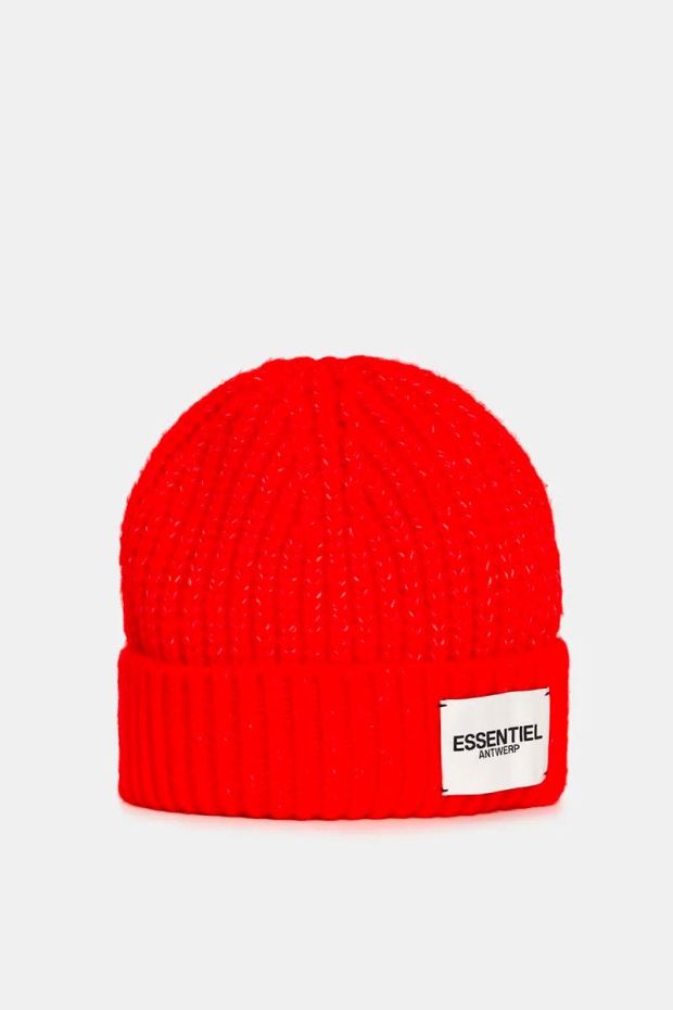 Essentiel Antwerp Bonnet GATTHEW ribbed knit hat - Telephone booth 