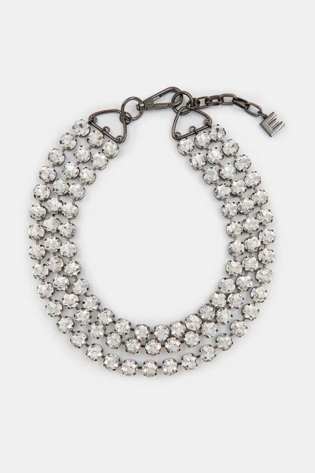 Essentiel Antwerp Collier GEORGINA rhinestones necklace - Combo White 