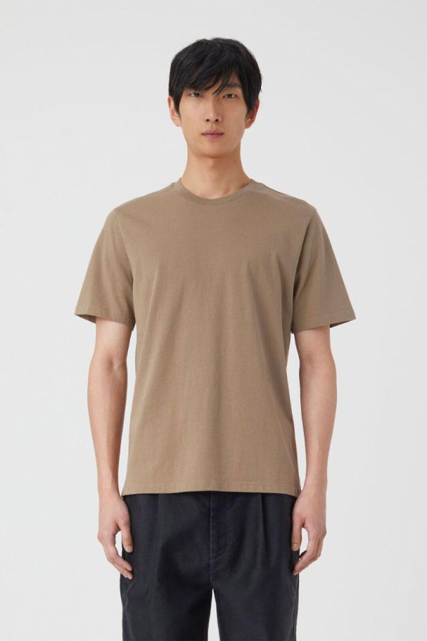 CLOSED MEN Basic Round Neck T-Shirt - Old Pine  