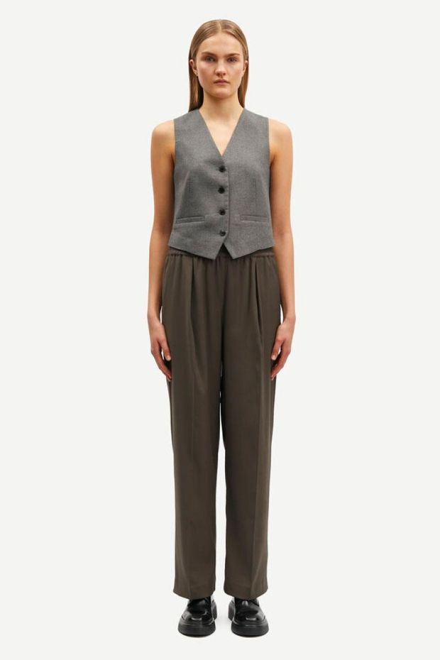 Samsoe Samsoe JULIA Trousers 14635 - Black Olive  