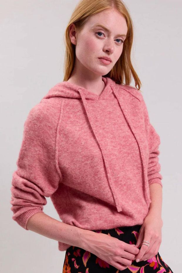 HARTFORD Pull MACLE HOODY - Winter Blush 