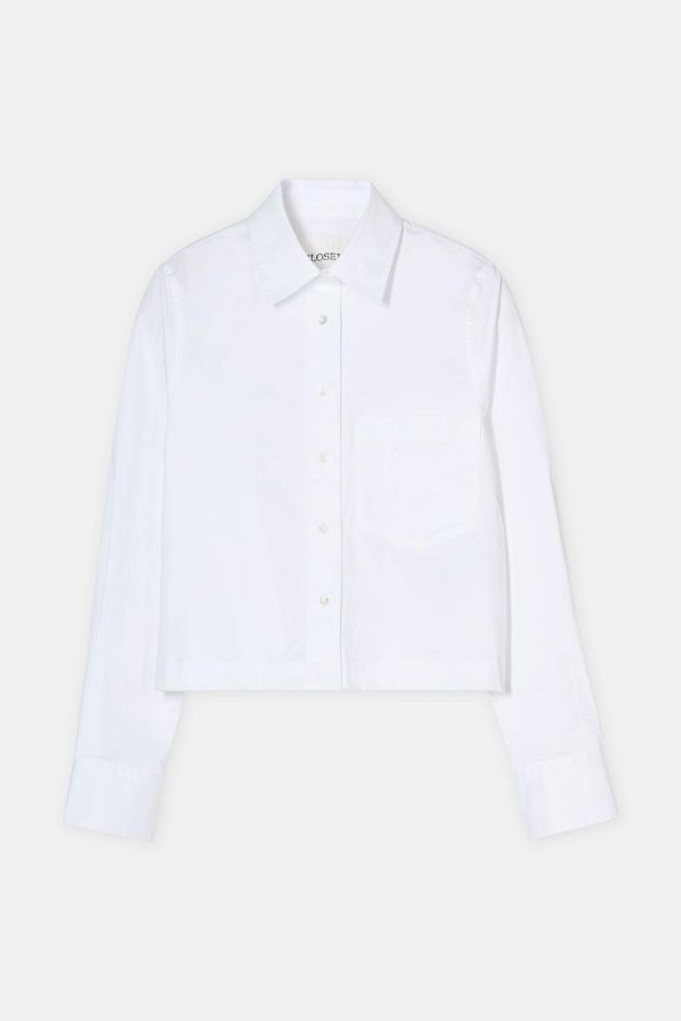 CLOSED Cropped Classic Shirt - N-White  