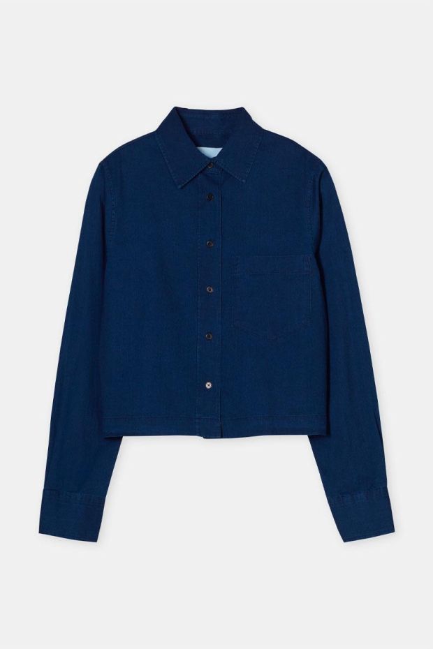 CLOSED Cropped Classic Shirt - Dark Blue 