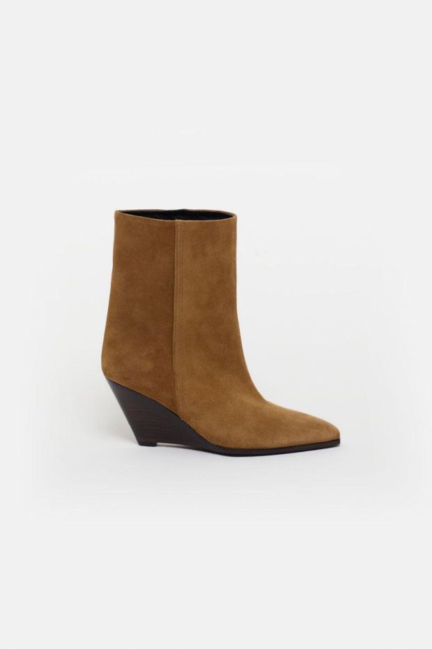 CLOSED WEDGE Boot - Taupe Beige 