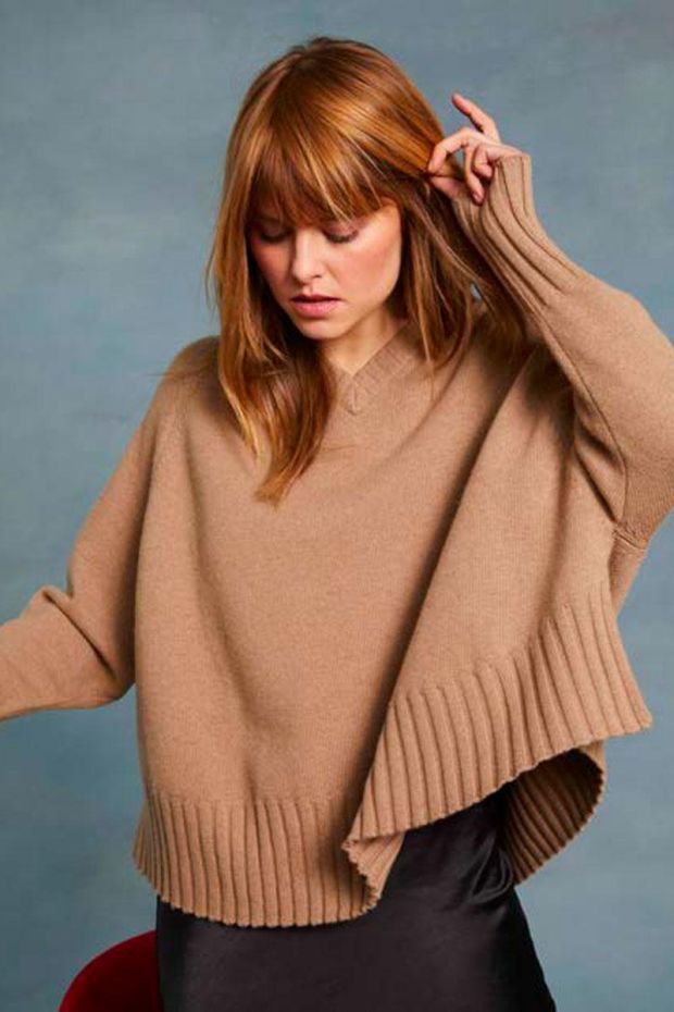 MAISON MONTAGUT Pull VIVIENNE Laine Mérinos - Camel 