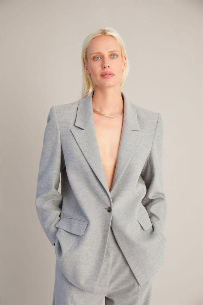 Produit MUNTHE Veste Blazer DOKSANA - Grey 