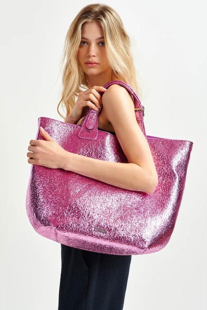 Produit Essentiel Antwerp Sac HURRY faux leather shopper - Virtual Pink 