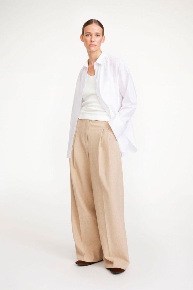 Produit BY MALENE BIRGER Pantalon CYMBARIA trousers - Cinnamon Brown 